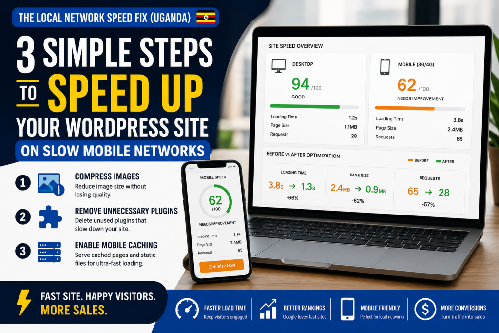 3 Simple Steps to Speed Up Your WordPress Site on Slow Mobile Networks